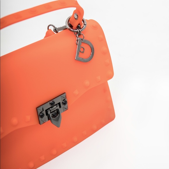 MEDIUM orange cute studded purse - Picture 7 of 7